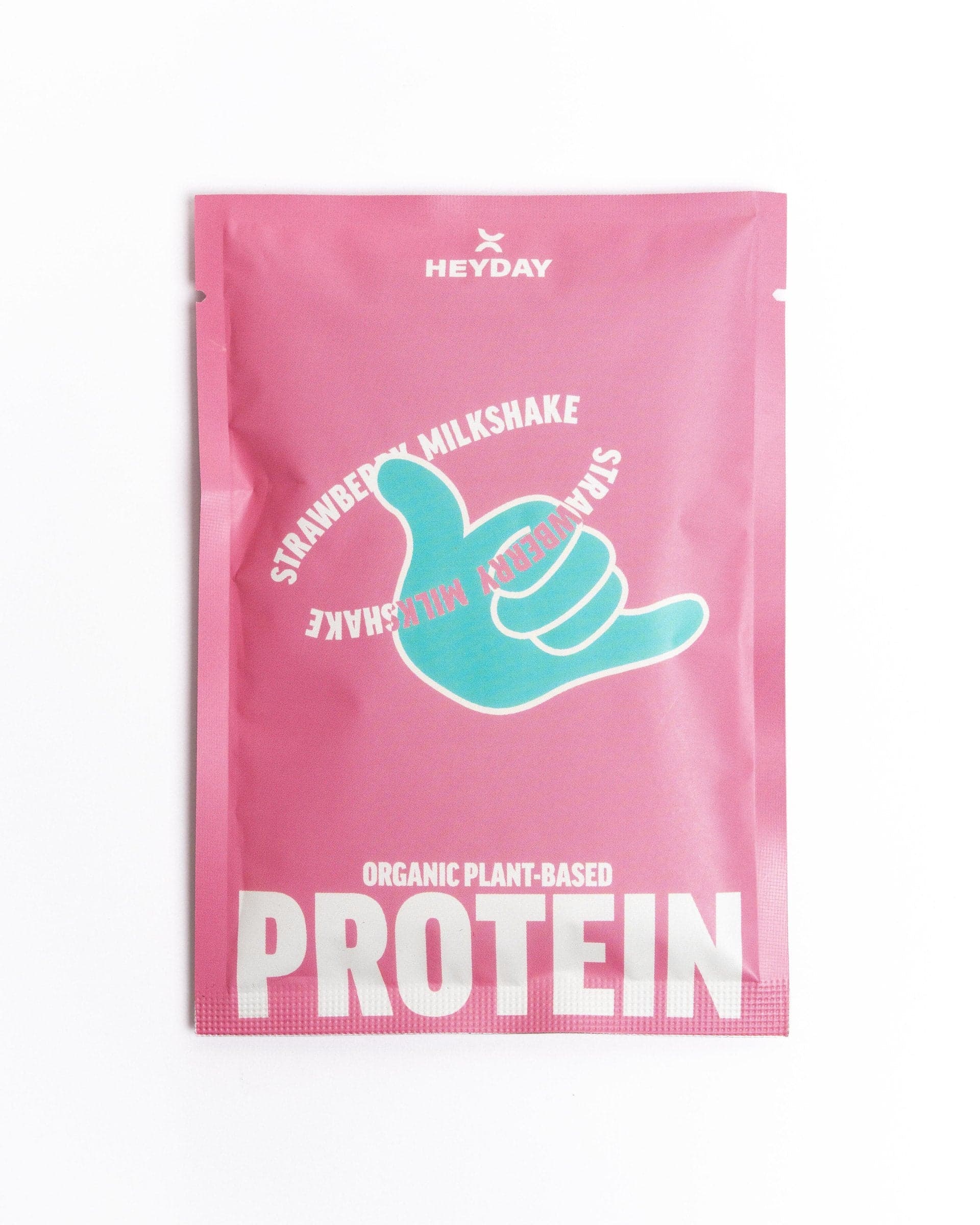 Heyday Strawberry Milkshake protein sachet (40g) – front